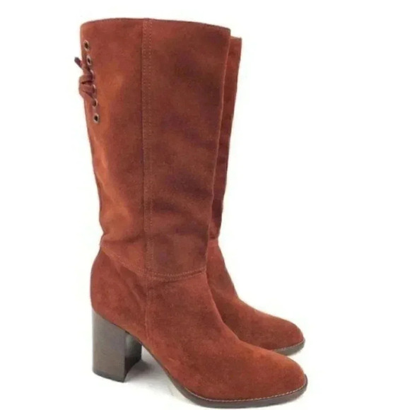 Coach Shoes - New Coach Mid Calf Boots Sz 5.5 Coty Italian Suede